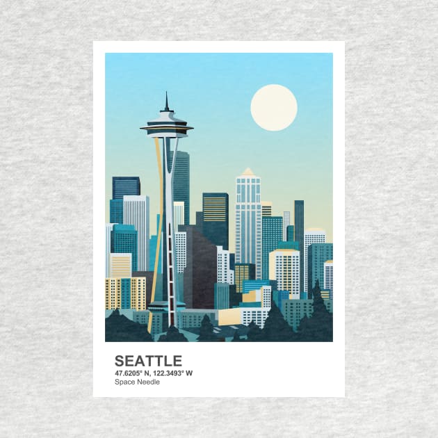 Seattle Space Needle, Washington by typelab